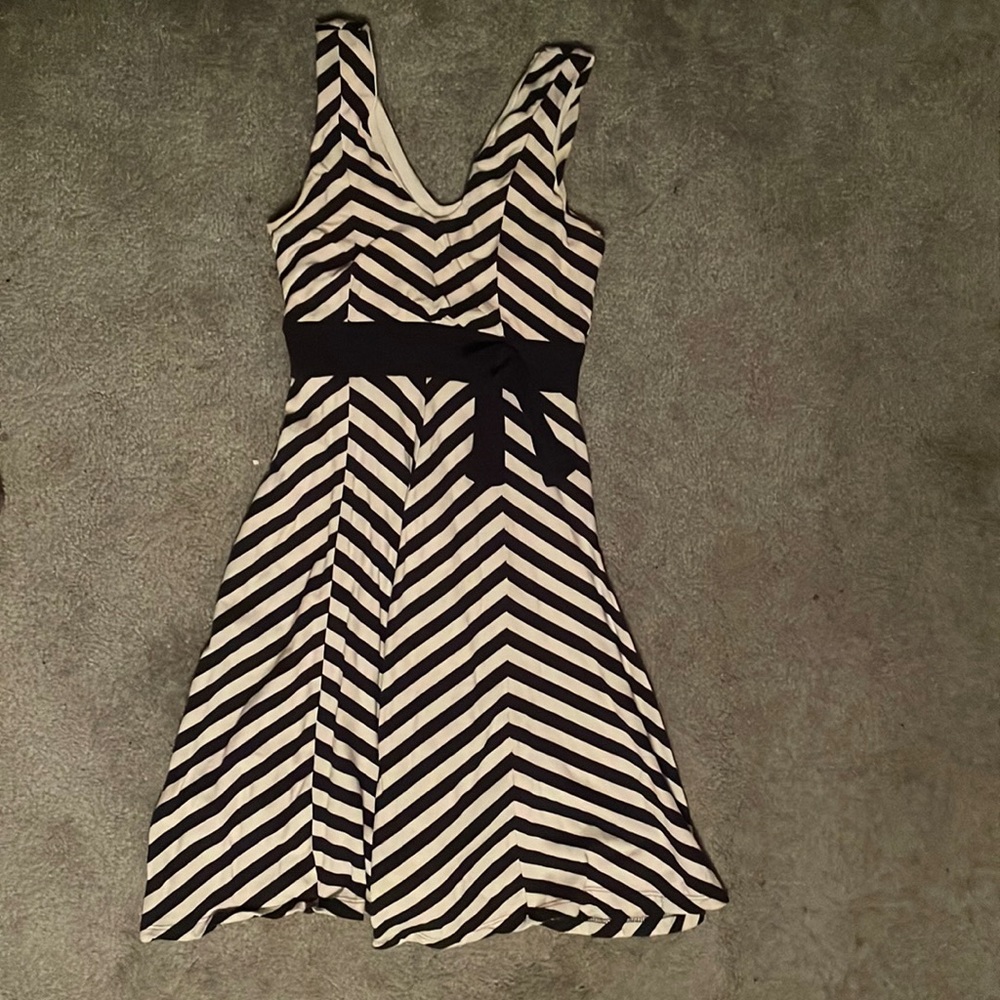 Blue & White Stripe Dress